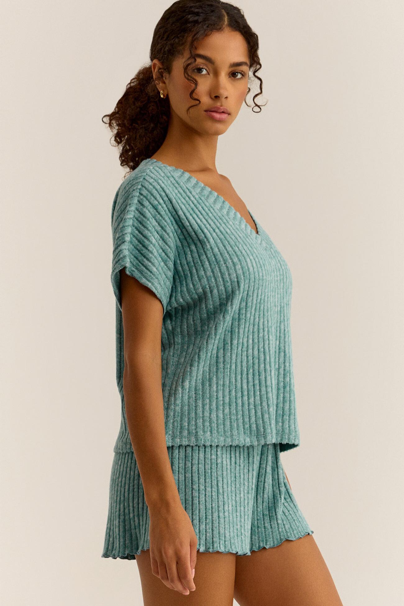 Harper Rib V Neck Product Image