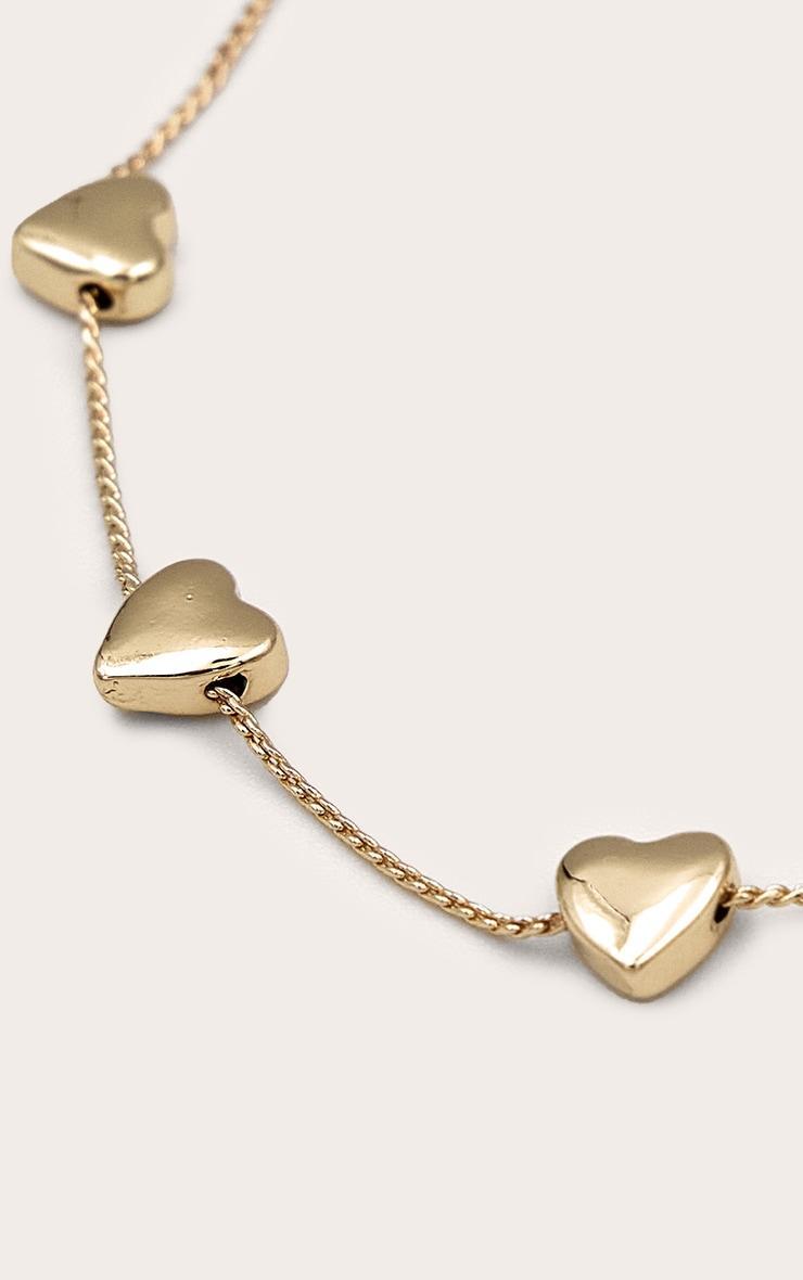 Gold Heart Detail Bracelet Product Image