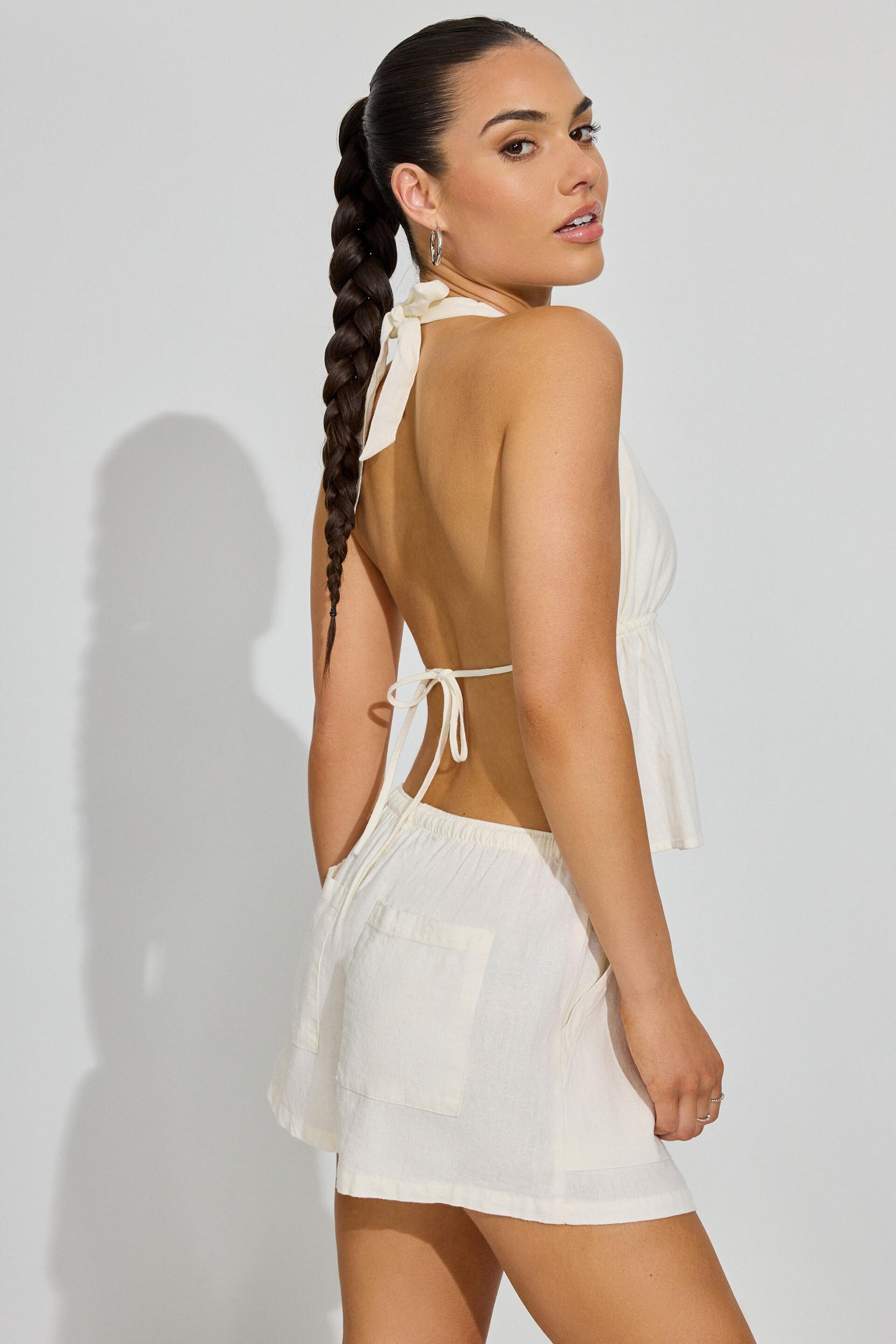 Lina Linen Shorts Product Image