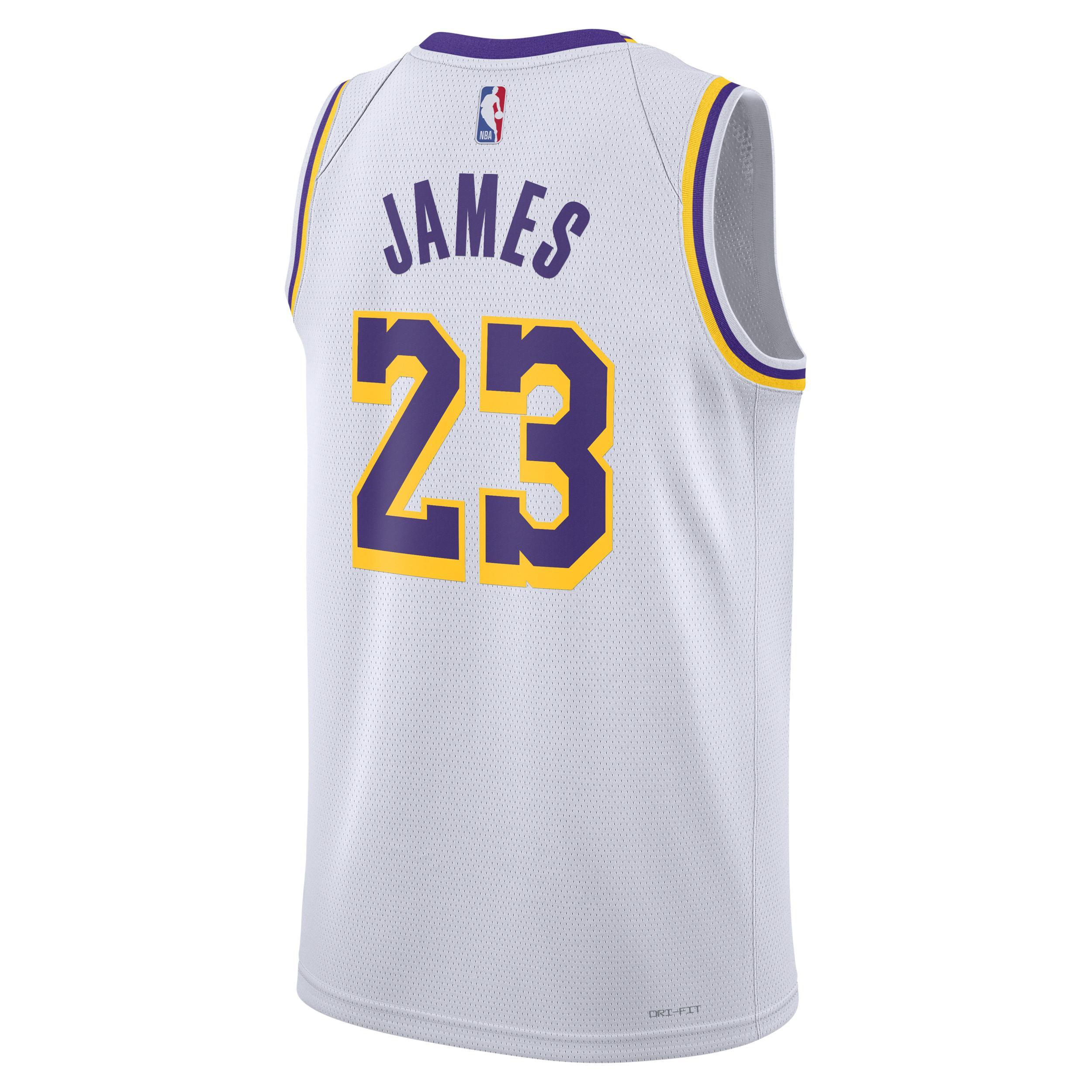 LeBron James Los Angeles Lakers 2022/23 Association Edition Nike Mens Dri-FIT NBA Swingman Jersey | DN2081-103 Product Image