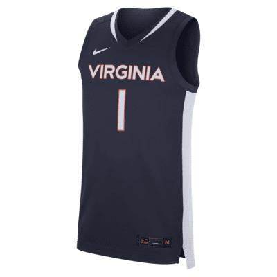 Mens Nike #1 Virginia Cavaliers Replica Basketball Jersey Blue Product Image