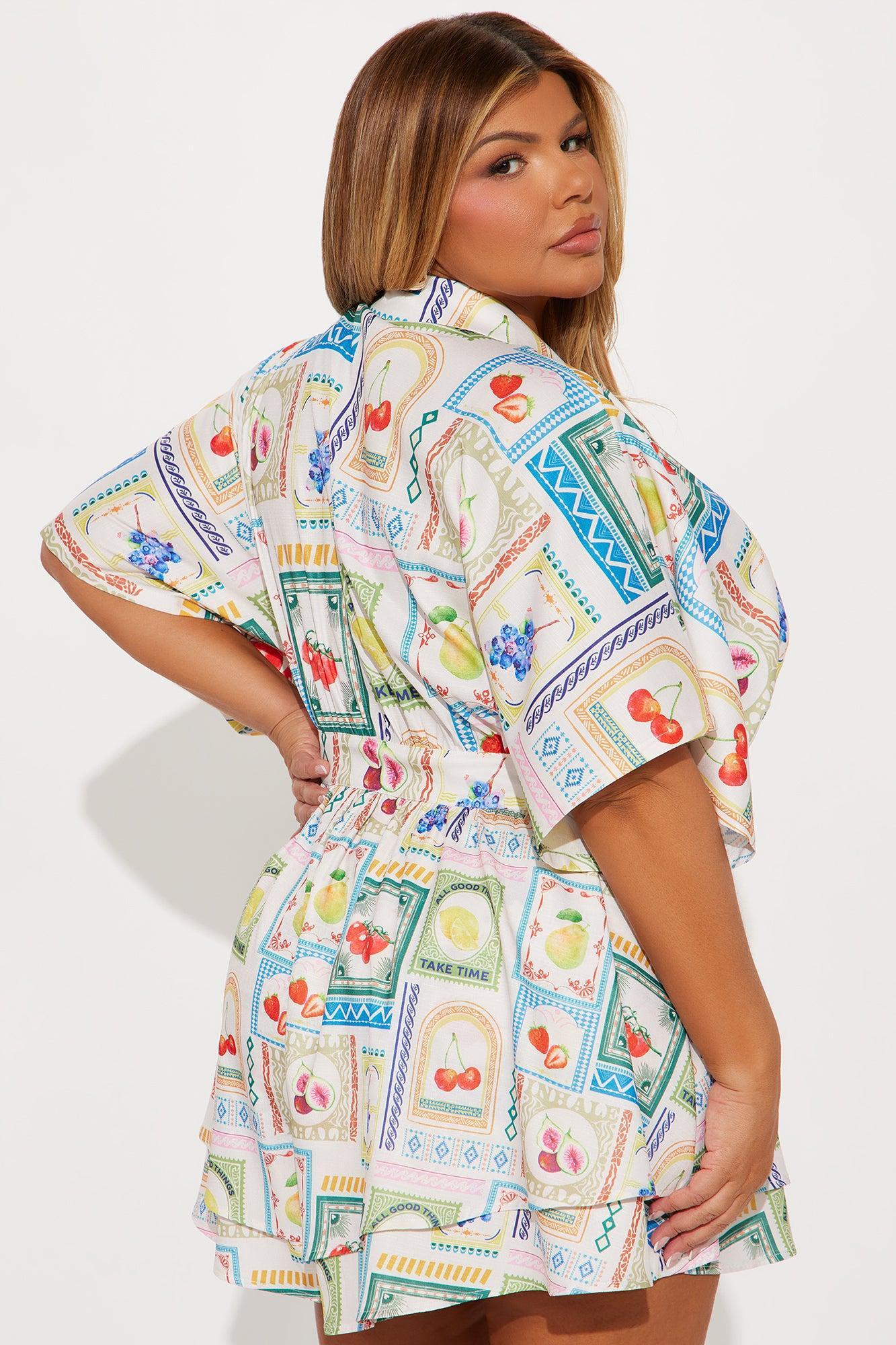 Up My Game Romper - White/combo Product Image