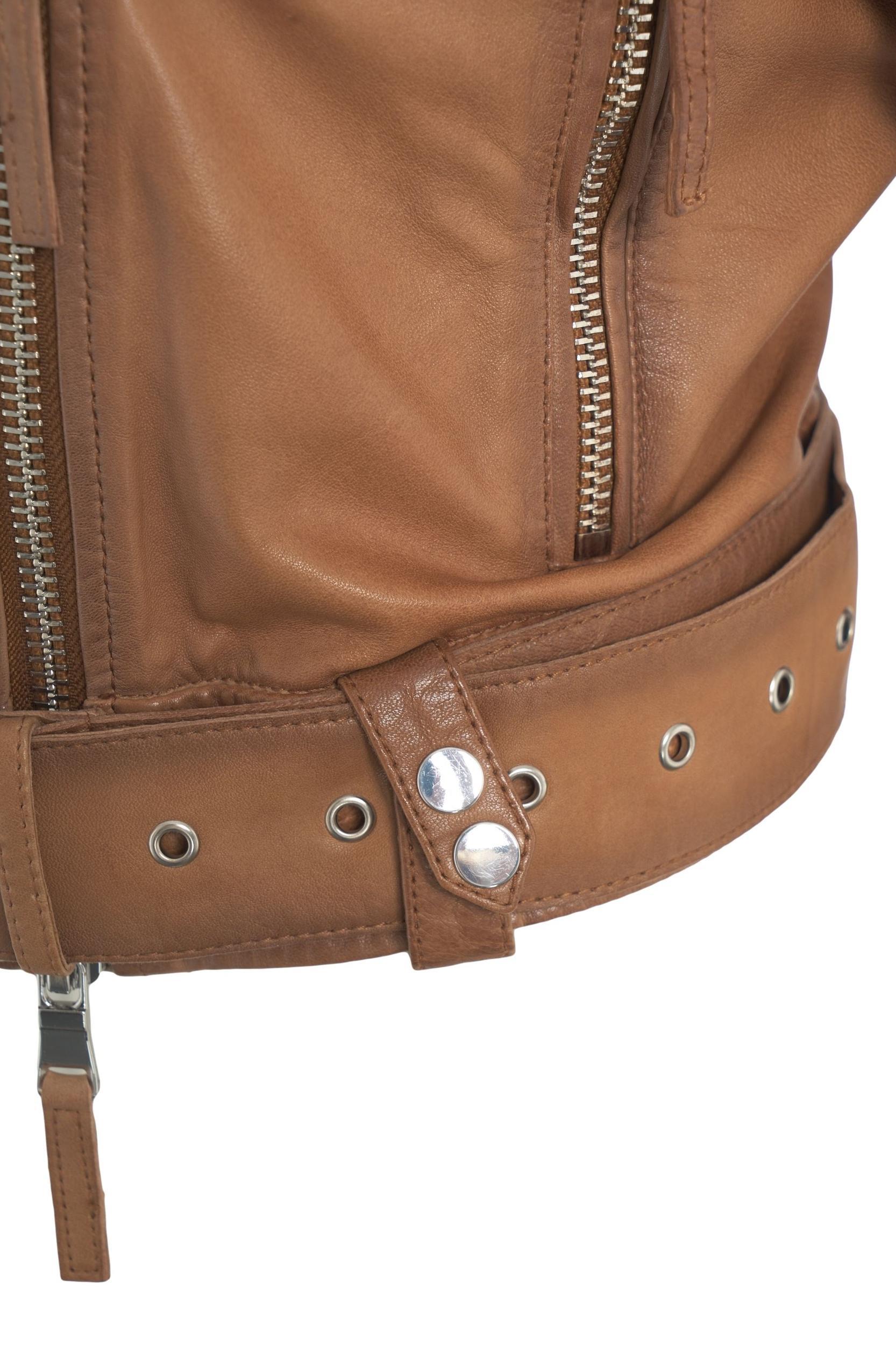 Leather biker jacket Product Image