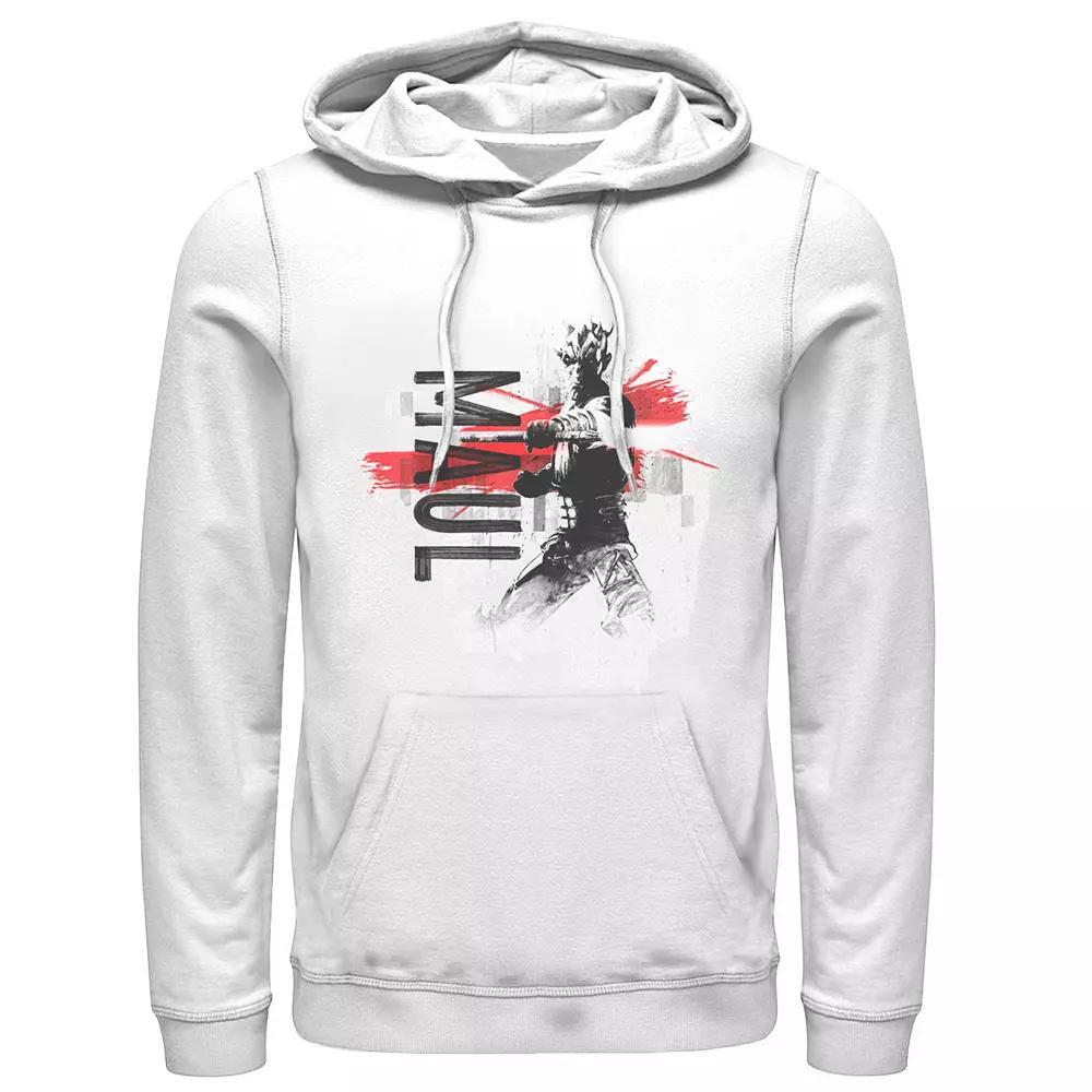 Men's Star Wars The Clone Wars Darth Maul Potrait Hoodie, Size: XL, White Product Image