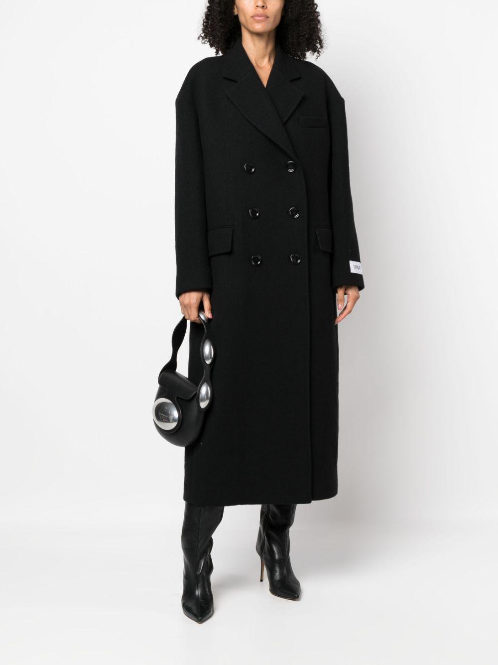 DOLCE & GABBANA Double-breasted Wool-blend Coat In Black Product Image