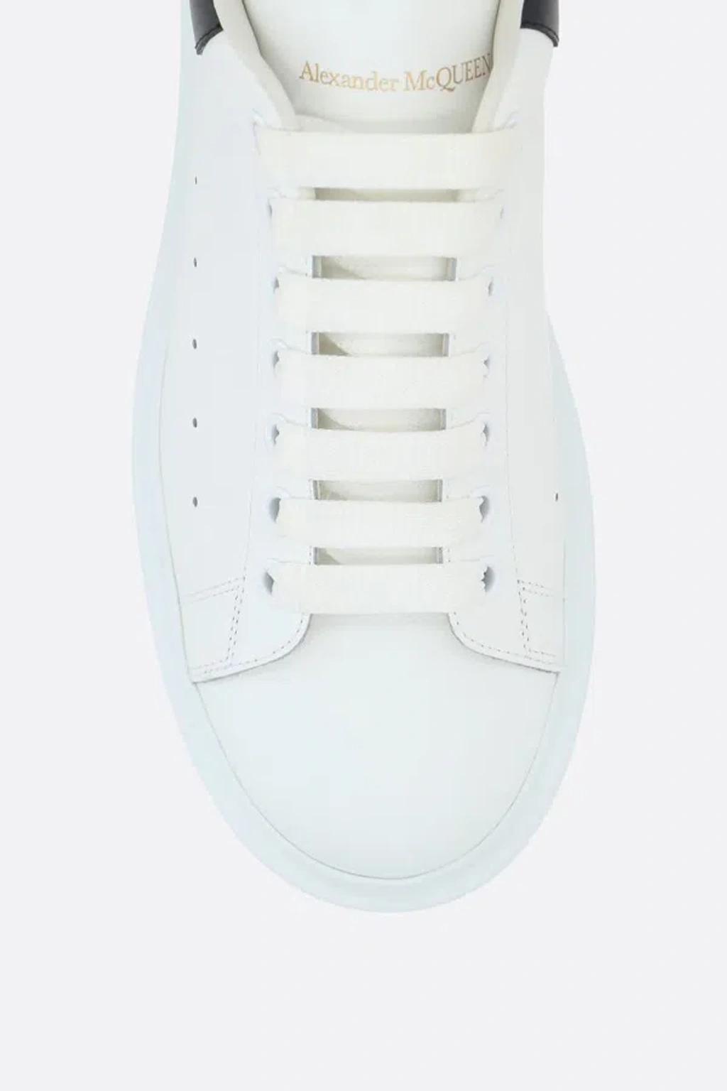 Leather Oversized Sneakers In White Product Image