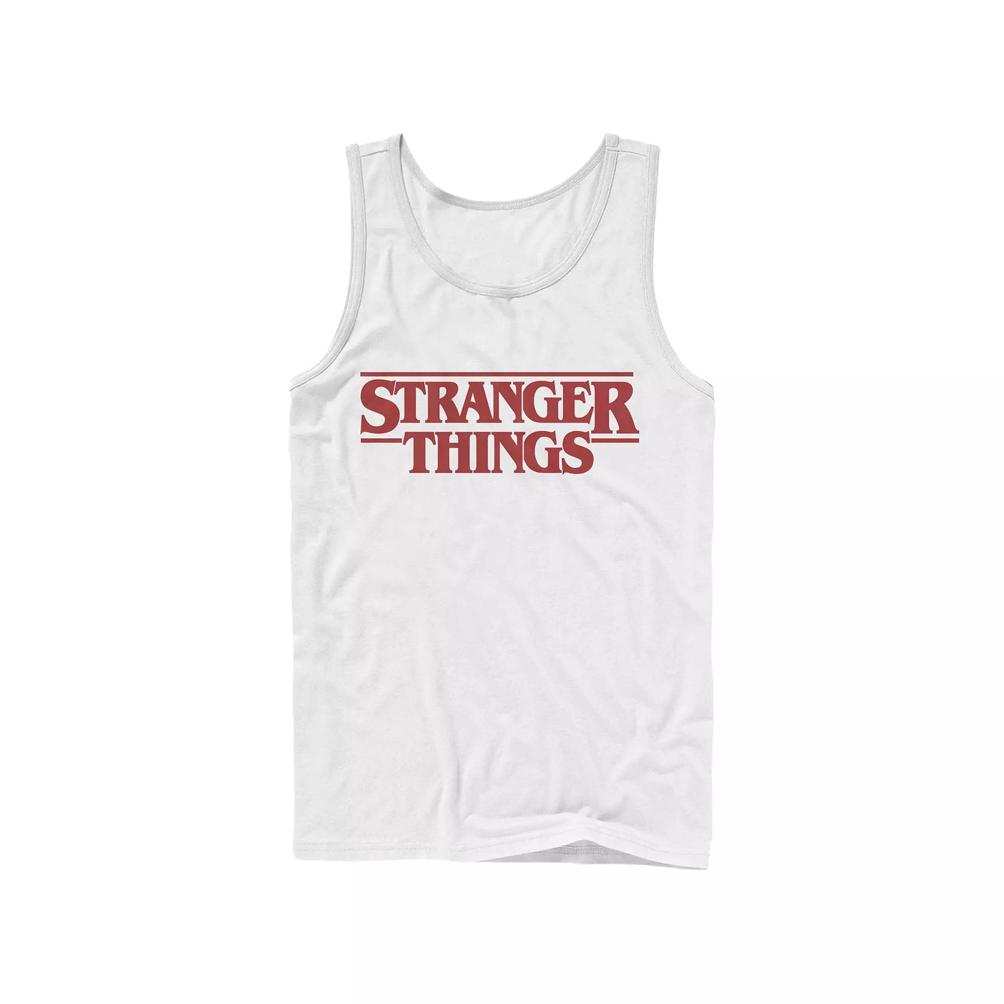 Men's Netflix Stranger Things Red Logo Graphic Tank Top,  Product Image