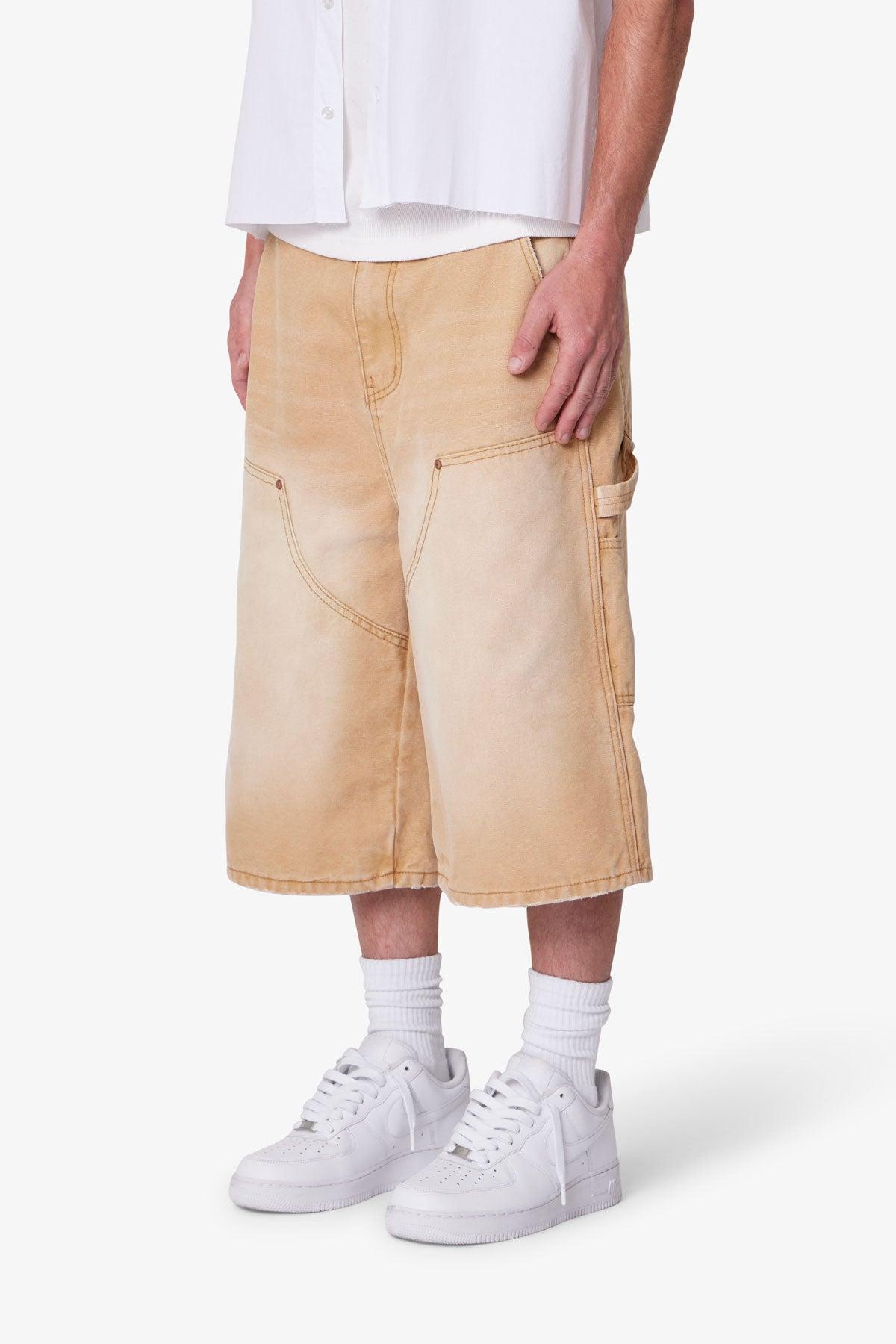 Ultra Baggy Carpenter Shorts - Washed Tan Product Image