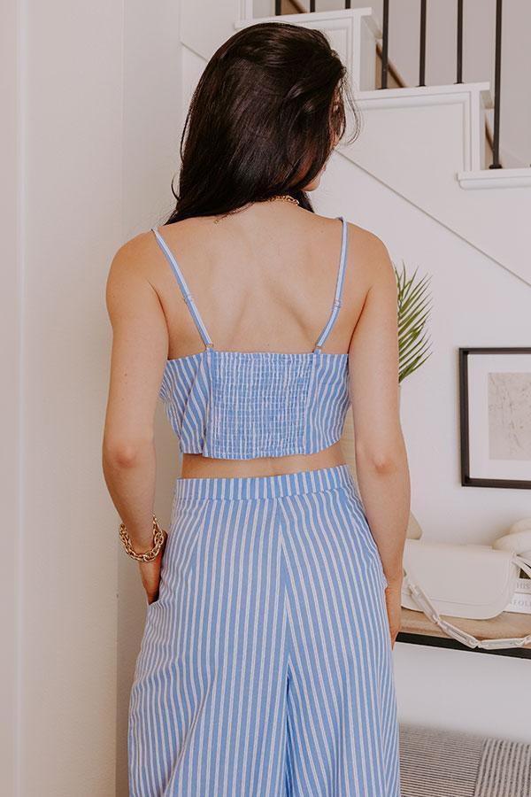 Dockside Dreams Stripe Crop Top Product Image