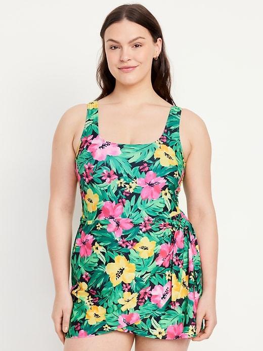 Side-Tie Swim Dress Product Image