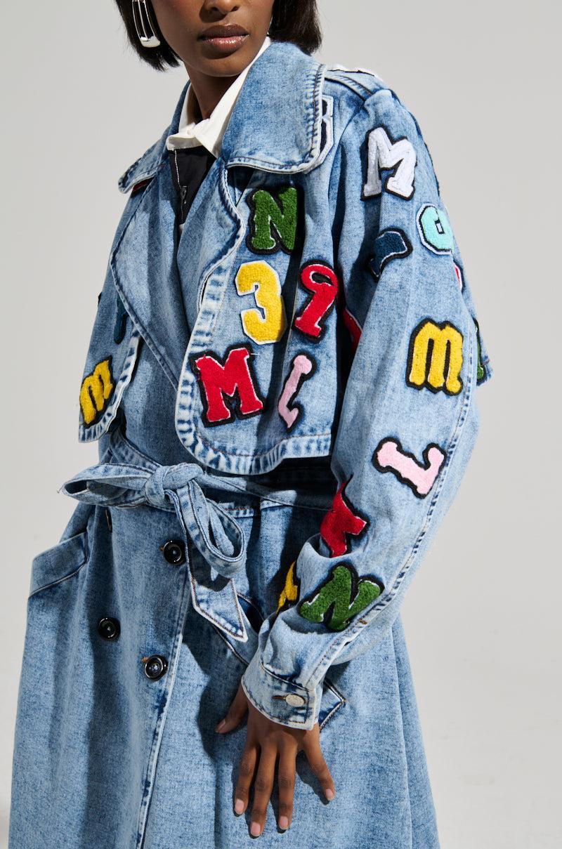 TAKE NOTES DENIM TRENCH Product Image