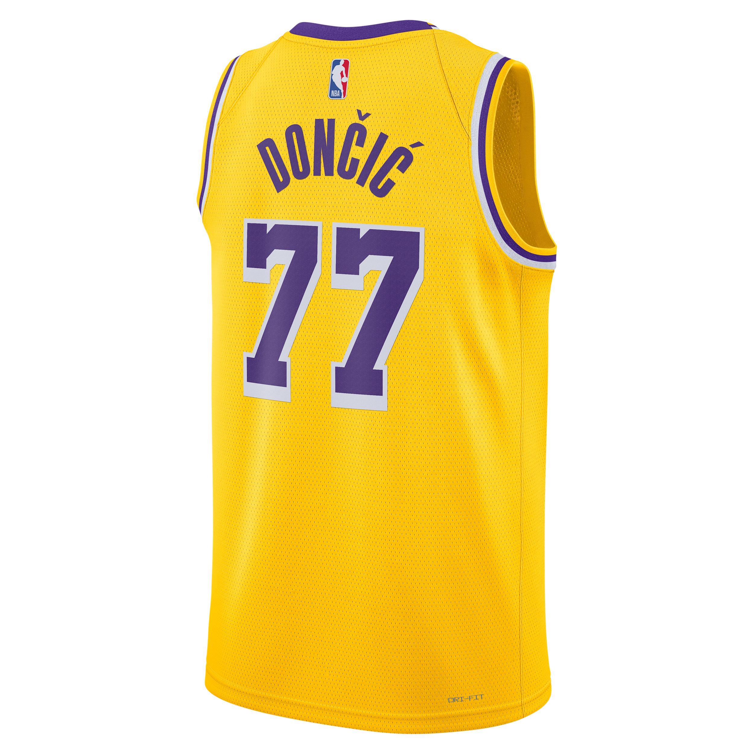 Los Angeles Lakers Icon Edition Nike Mens Dri-FIT NBA Swingman Jersey | DN2009-741 Product Image