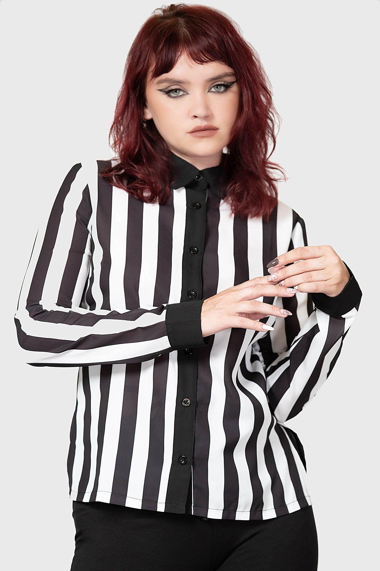 Stripe Down Shirt Female Product Image