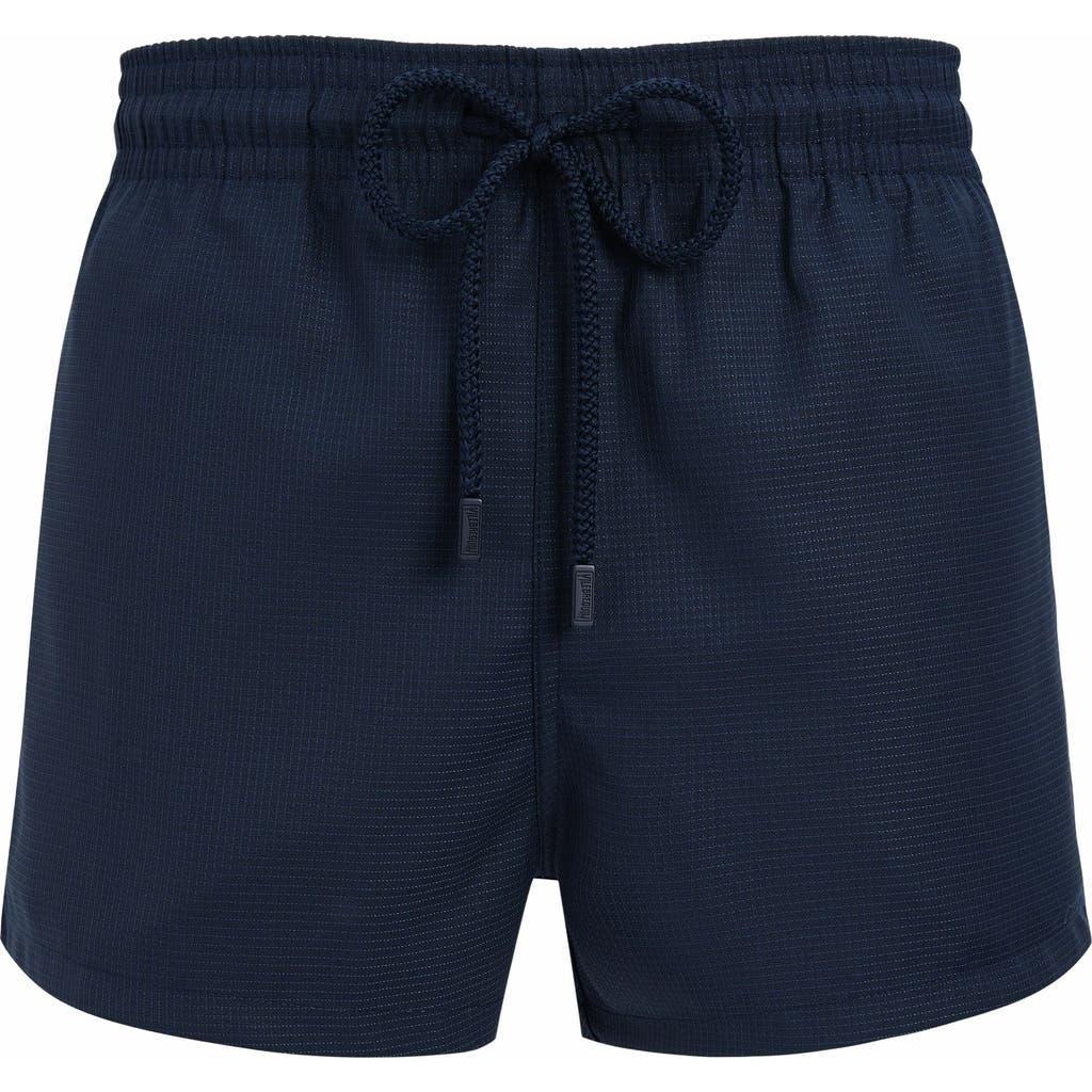 Men's Micro Carreaux Short Woolen Swim Trunks - Vilebrequin x The Woolmark Company Product Image