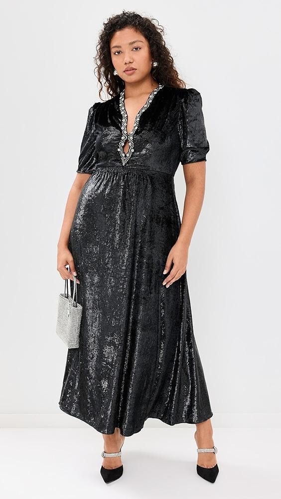 SALONI Tabitha Velvet Dress | Shopbop Product Image