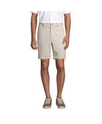 Men's Lands' End Classic-Fit 9-inch No-Iron Chino Shorts, Size: 34, Black Product Image