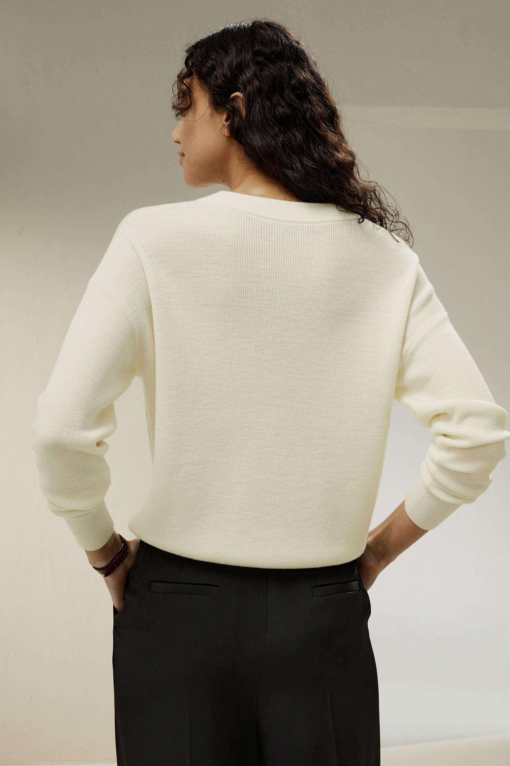 Ultra-fine Merino Wool Crewneck Sweater Product Image