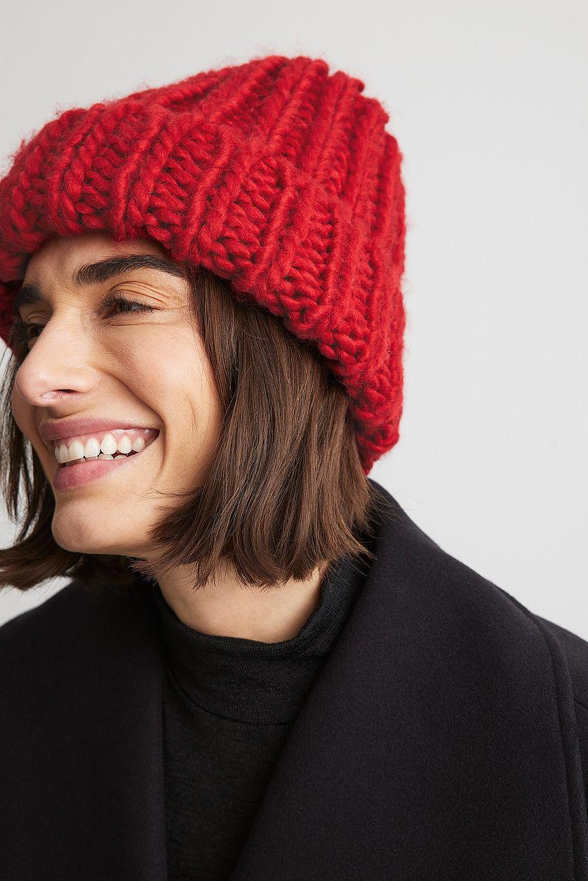 Chunky Knitted Beanie Product Image