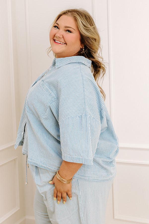 Coastal Dreams Chambray Button Up Curves Product Image