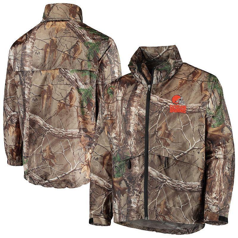 Mens Dunbrooke Realtree Camo Cleveland Browns Circle Sportsman Waterproof Packable Full-Zip Jacket Product Image