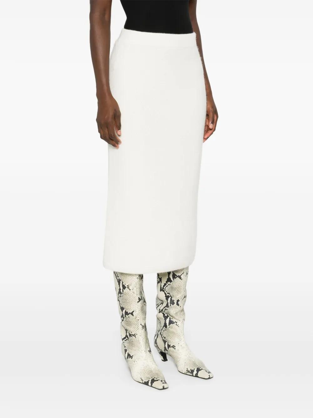 FABIANA FILIPPI Second Skin Pencil Skirt In White Product Image