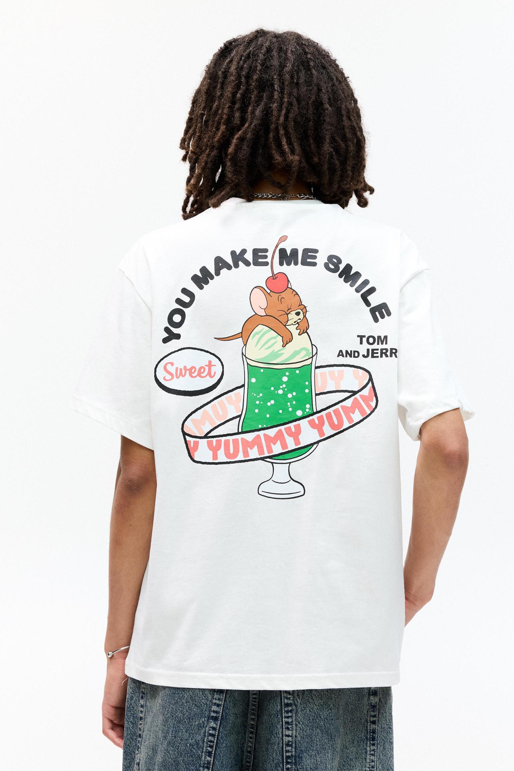 Tom and Jerry white T-shirt Product Image