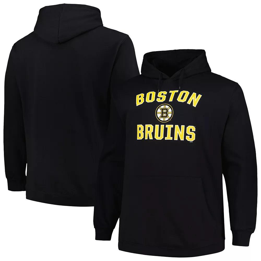 Men's Profile Black Boston Bruins Big & Tall Arch Over Logo Pullover Hoodie,  Product Image