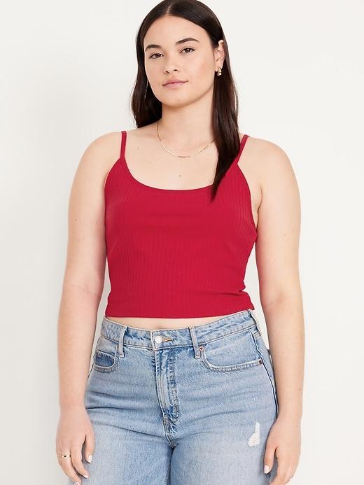 Fitted Ultra-Crop Ribbed Cami Product Image