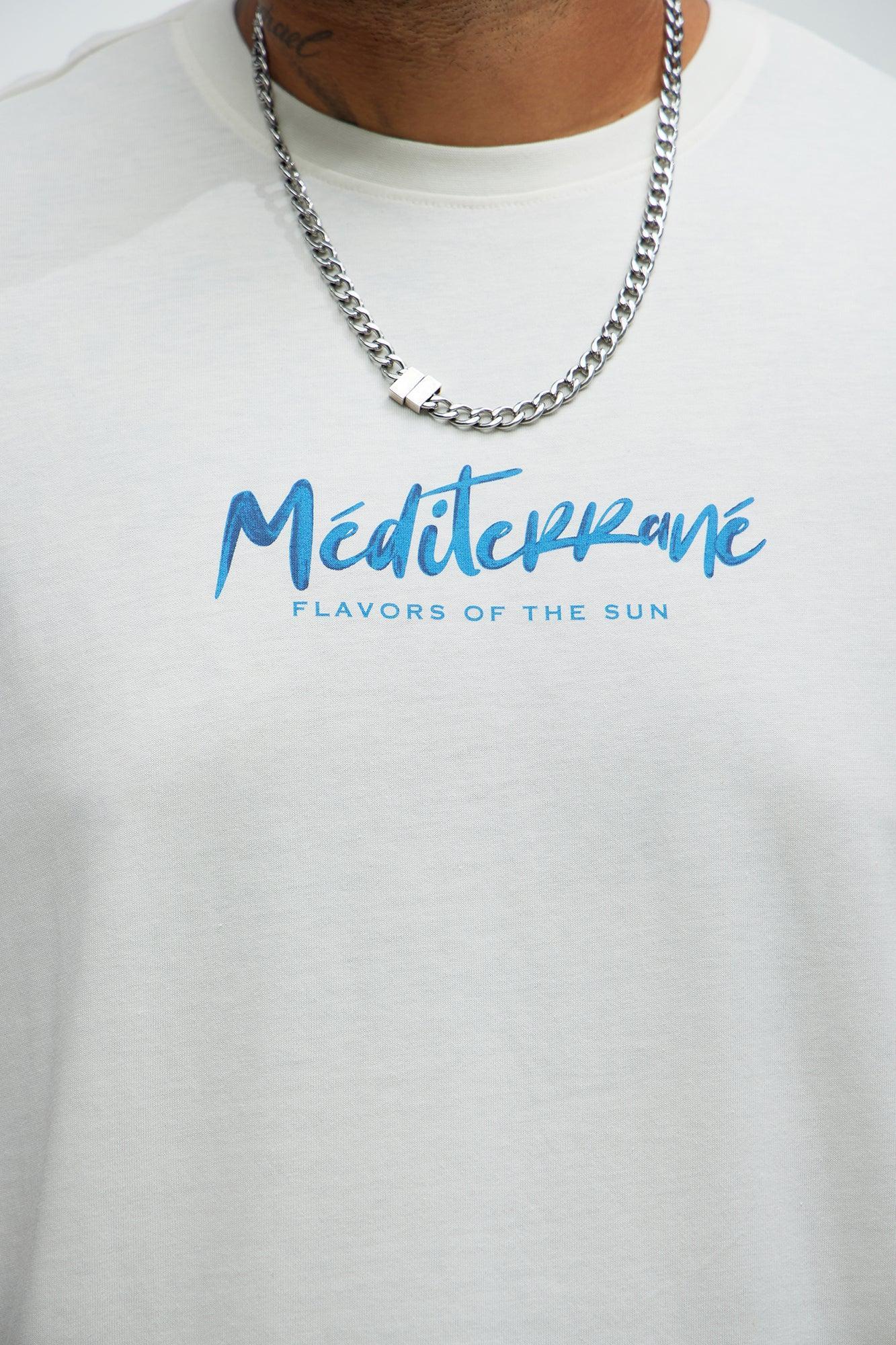Mediterrane Short Sleeve Tee - Cream Product Image