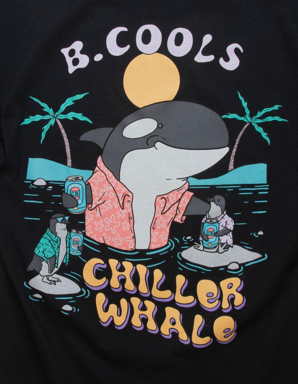 BARNEY COOLS Chiller Whale Mens Tee - BLACK Product Image