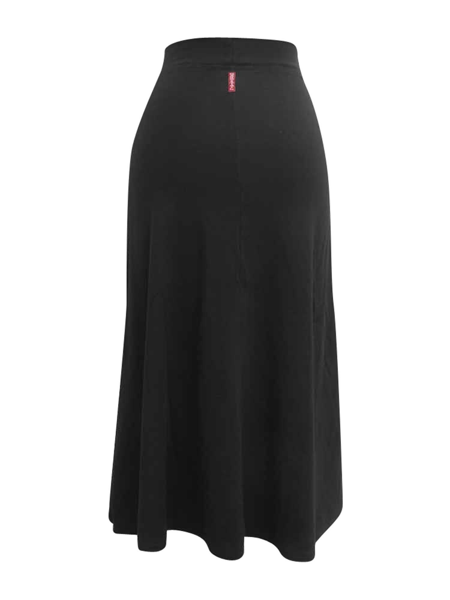 Hard Tail Flat Waist Midi Skirt B-154 Product Image