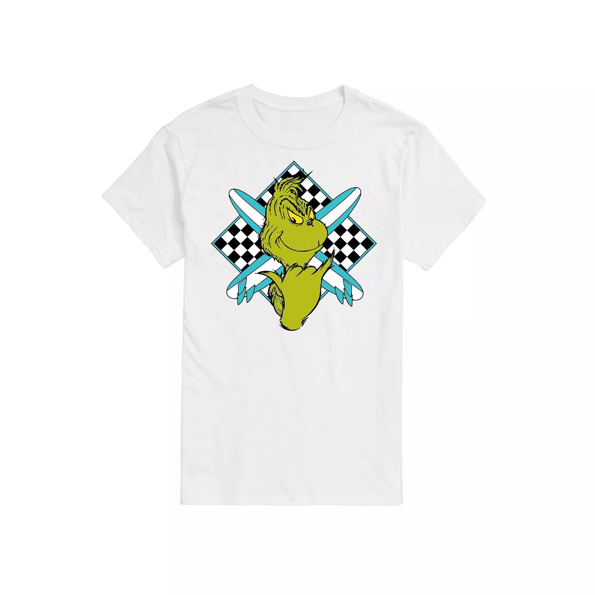 Men's Dr. Seuss The Grinch Grinch Crossed Surfboards Graphic Tee,  Product Image