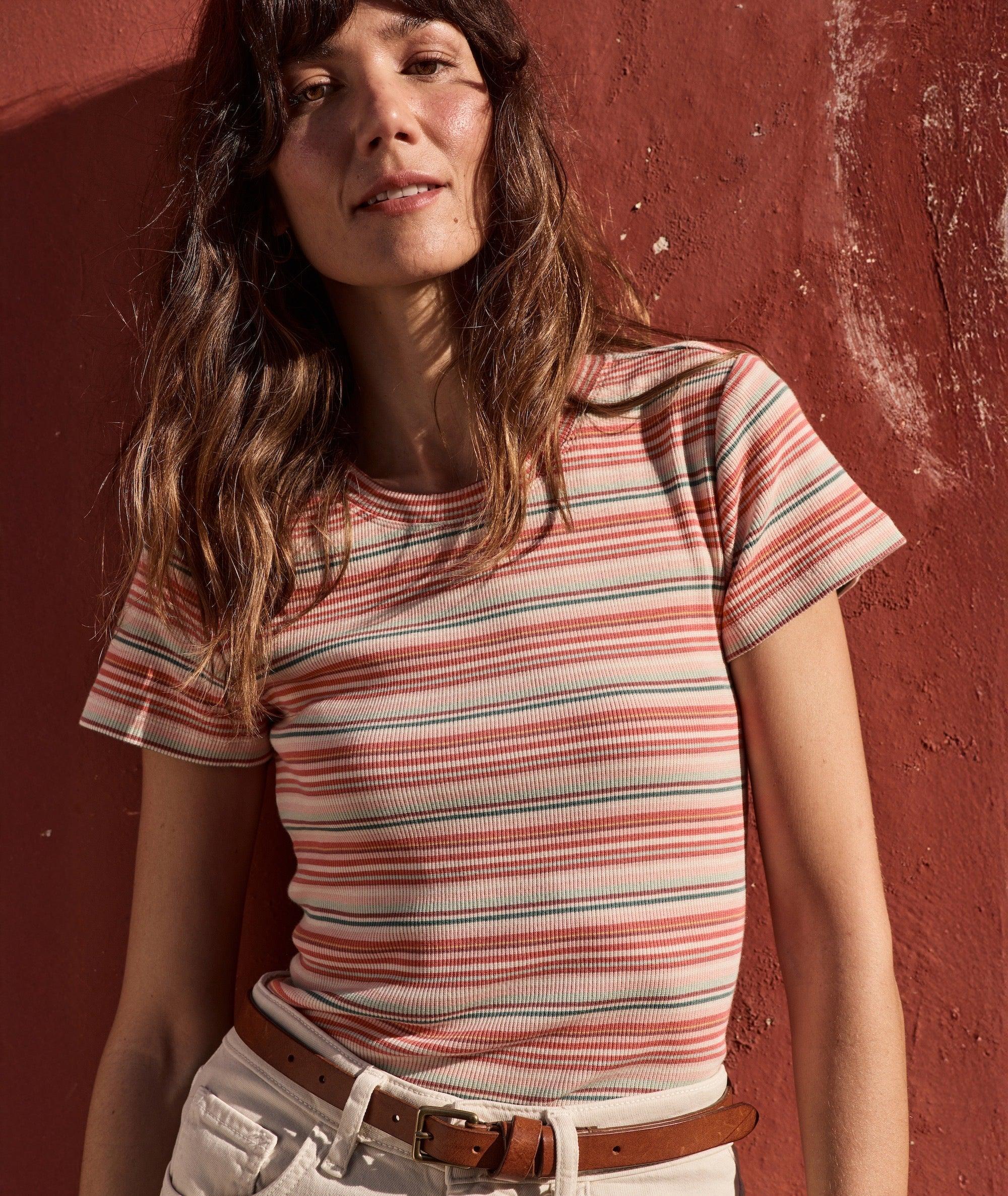 Lexi Rib Sun-In Crew Tee Product Image