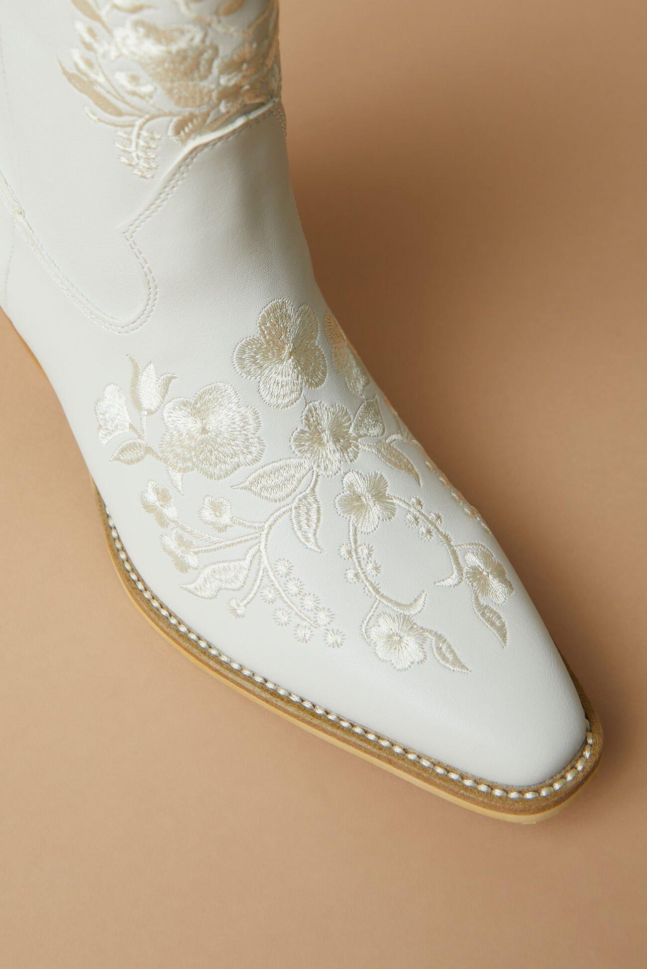 Caroline Embroidered Western Booties Product Image