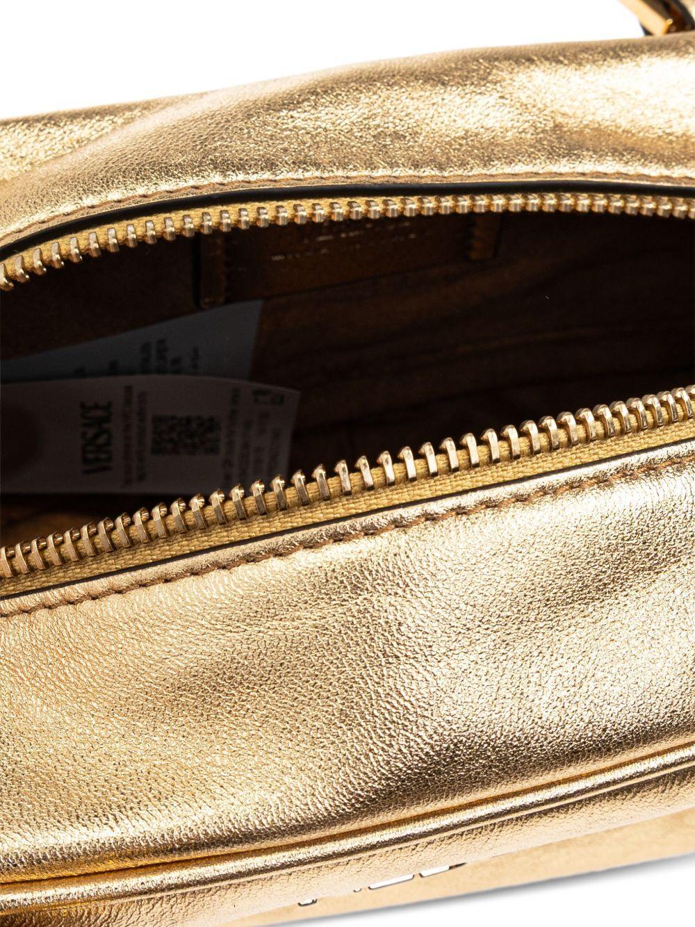 metallic leather shoulder bag Product Image