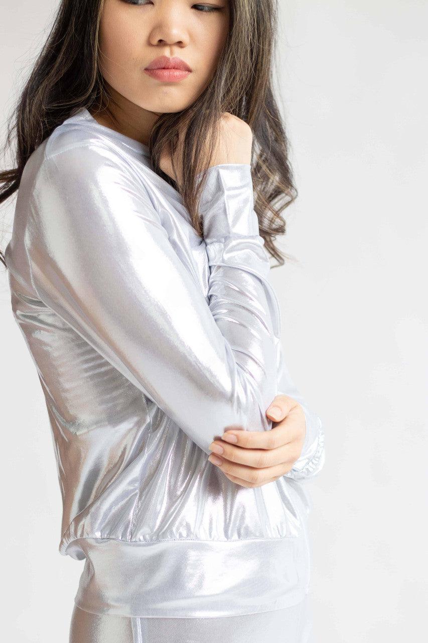 Silver Metallic Jacket 2 Product Image