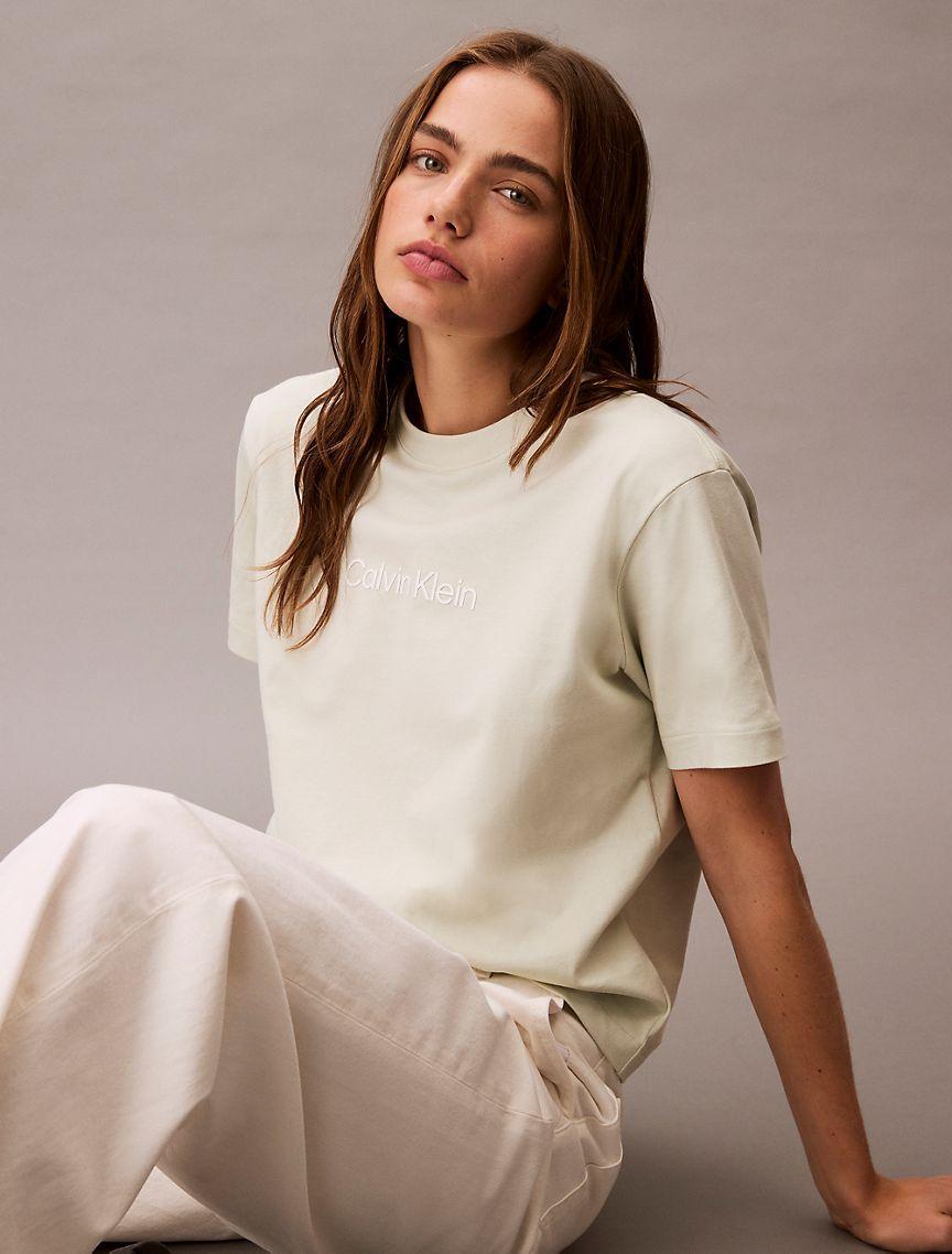 Standard Logo Boxy Fit Crewneck T-Shirt Product Image