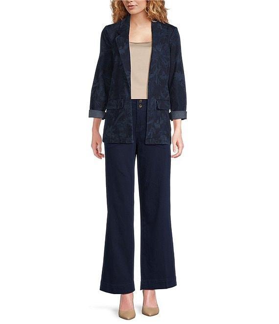 Liverpool Los Angeles Hannah Soft Denim Mid Rise Wide Flare Leg Utility Pants Product Image