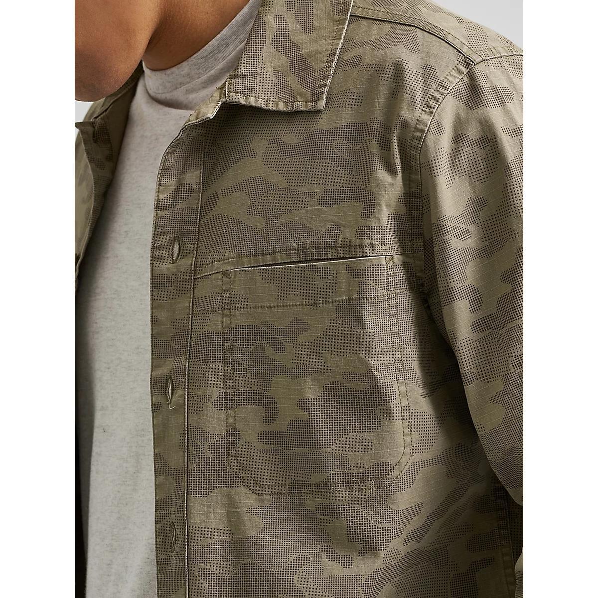 Men's Utility Camo Overshirt Covert Product Image