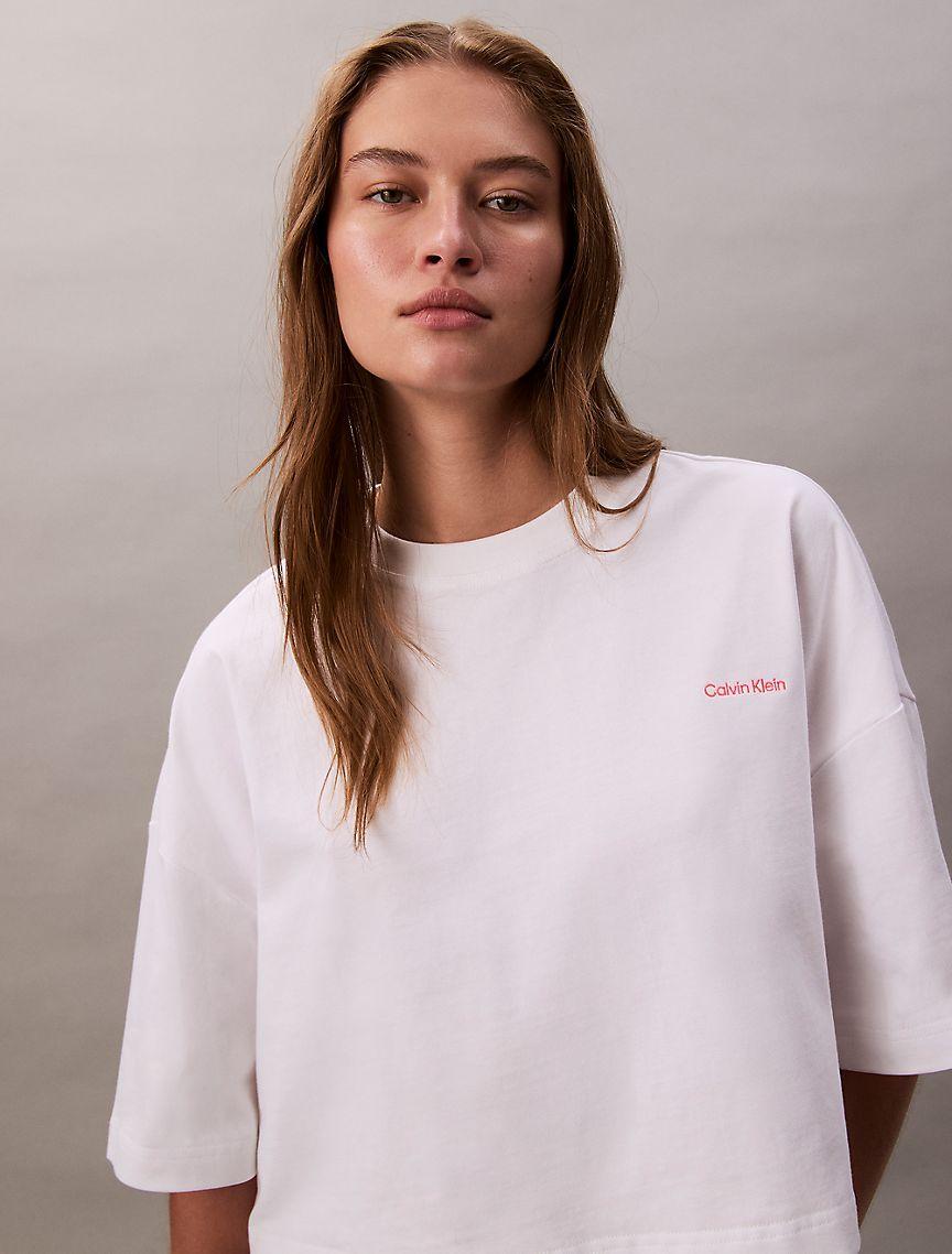 Logo Graphic Cropped Relaxed T-Shirt Product Image