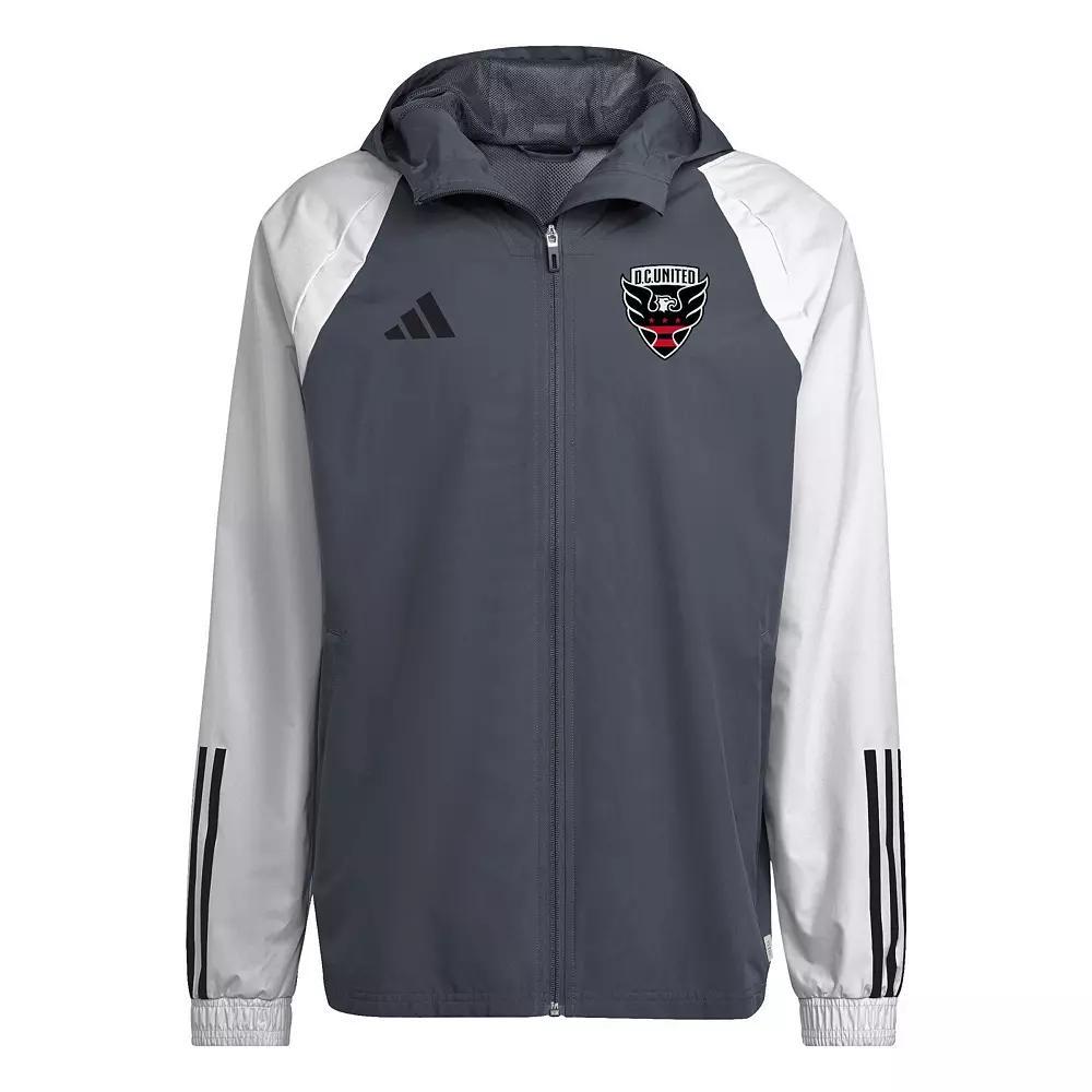 Men's adidas Gray D.C. United 2024 All-Weather Full-Zip Jacket, Size: Large, Dcu Grey Product Image