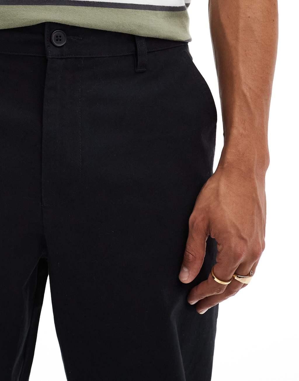 ASOS DESIGN baggy pants in black Product Image