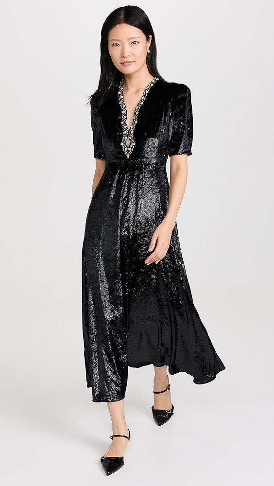 SALONI Tabitha Velvet Dress | Shopbop Product Image