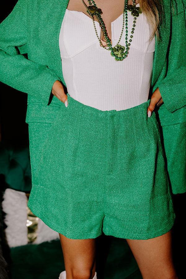 Joy To The World High Waist Tweed Shorts Product Image