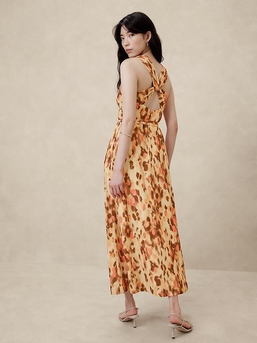 Chiffon Twist-Back Maxi Dress Product Image