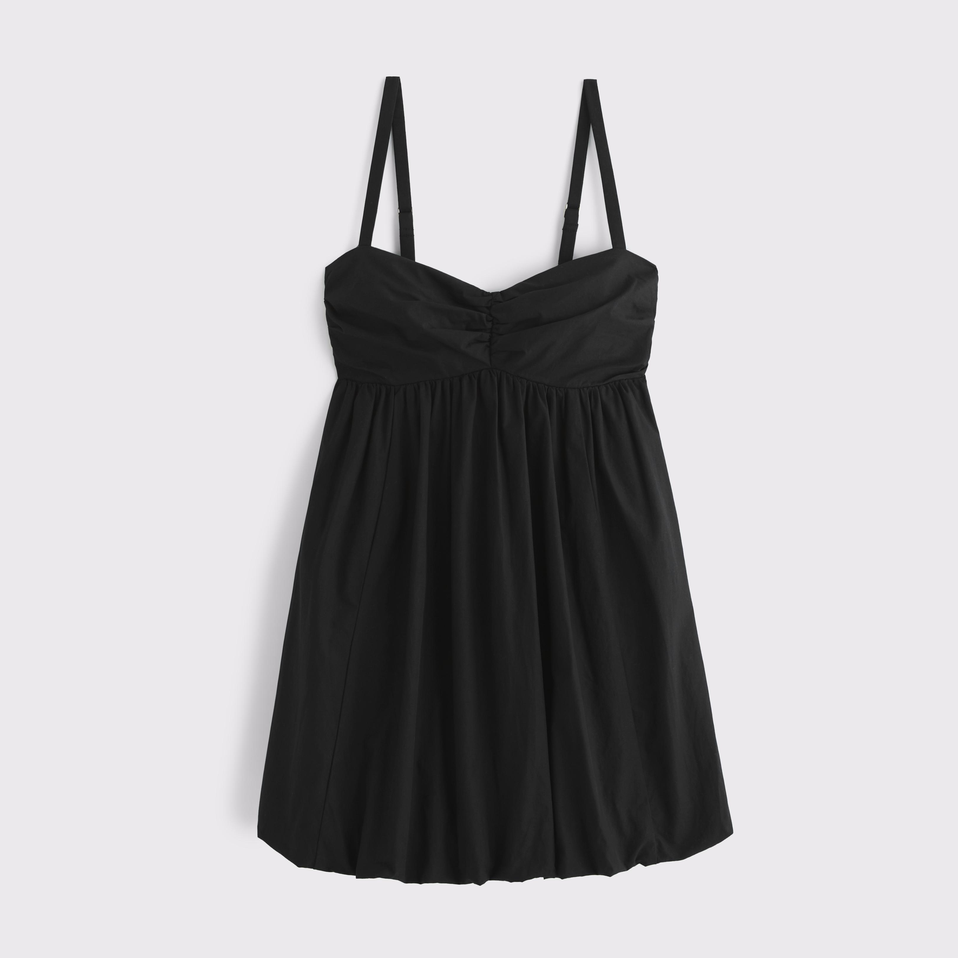 Babydoll Bubble Hem Mini Dress Product Image