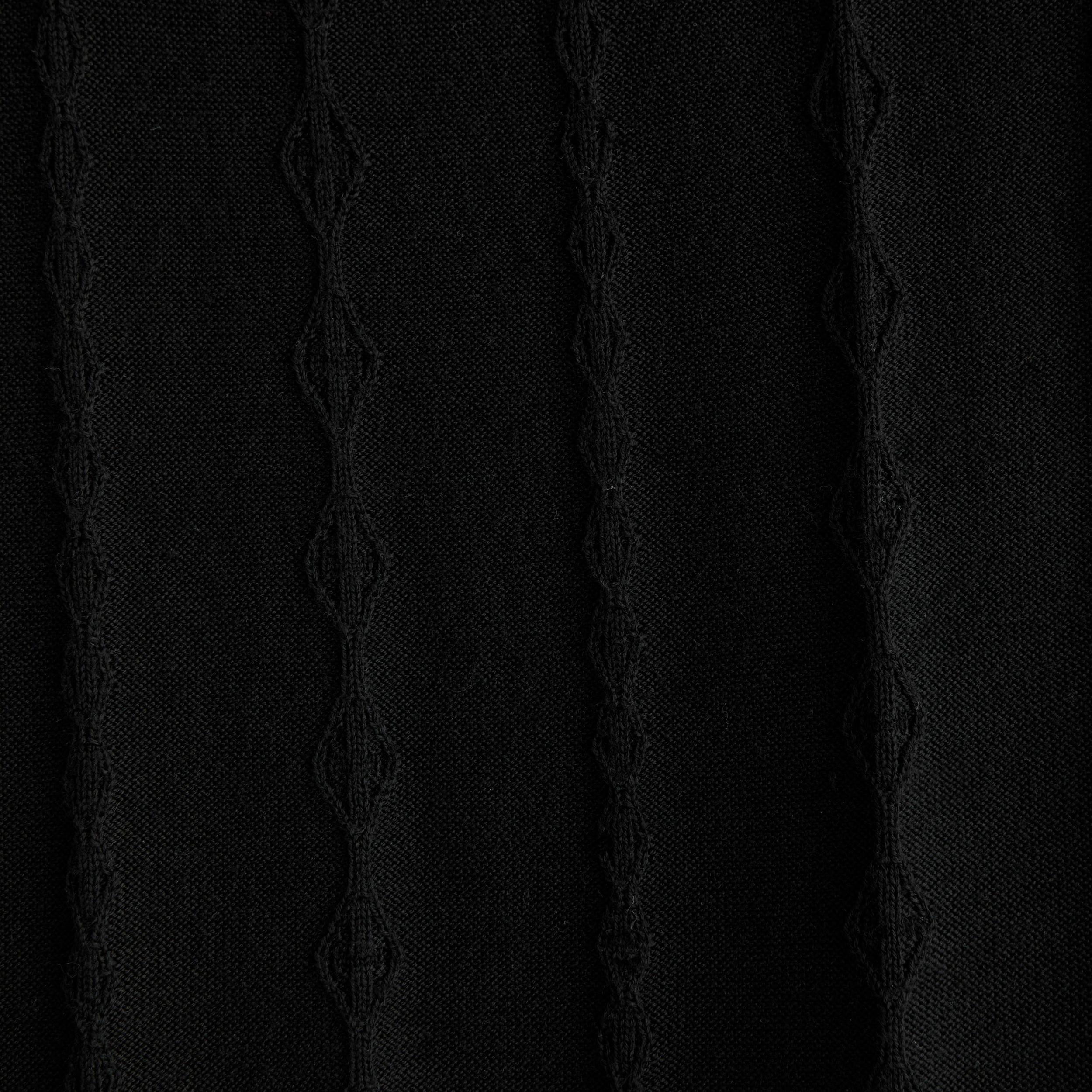 Merino Wool-Blend Stitch 3-Button Sweater Polo Product Image