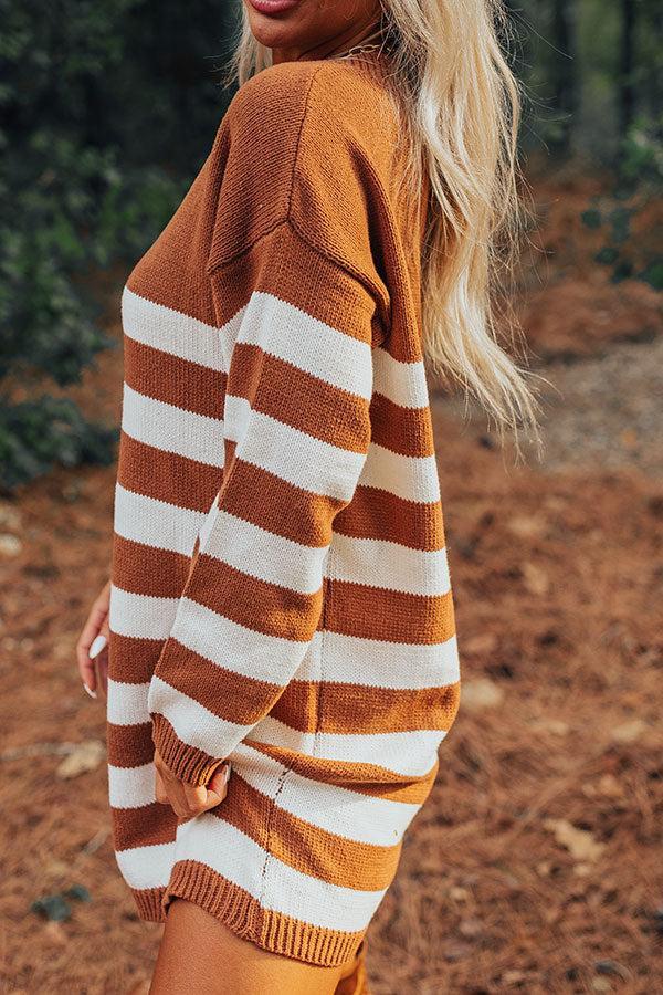 Cozy Daydream Stripe Sweater Dress Product Image