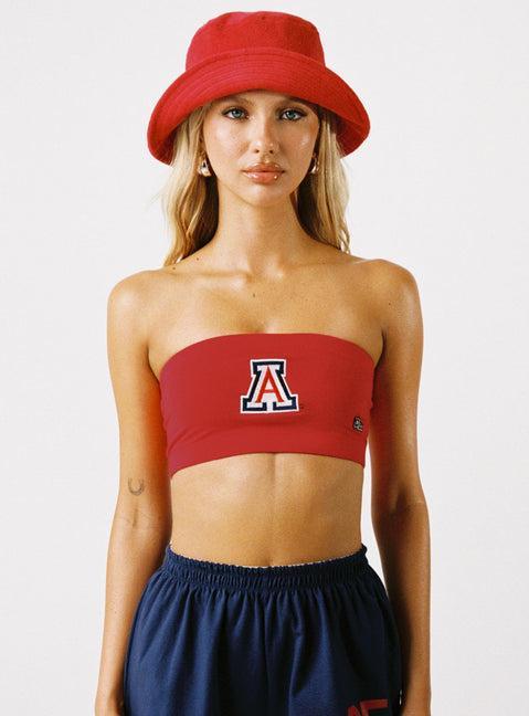 U of A Bandeau Top Red Product Image