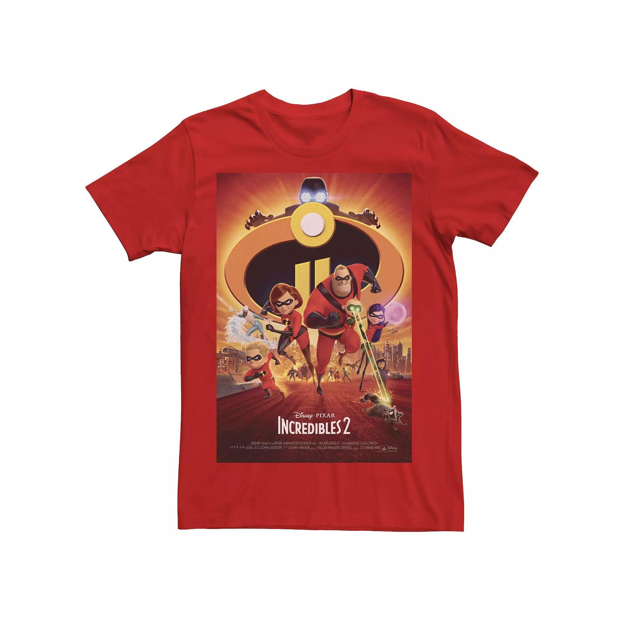 Disney / Pixar's The Incredibles Men's Group Shot Poster Tee, Size: Large Product Image